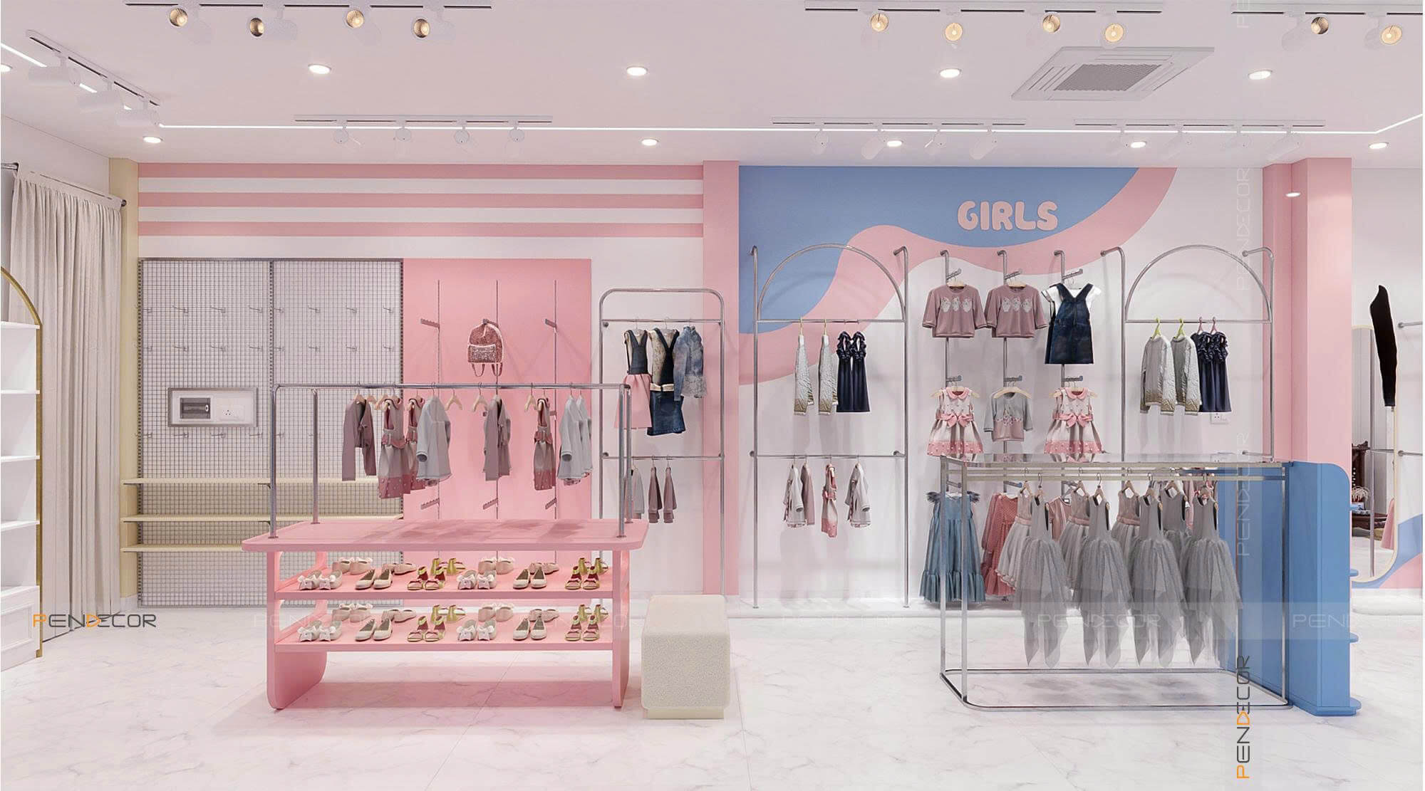 Thiết Kế Shop Mẹ và Bé Mini Kids