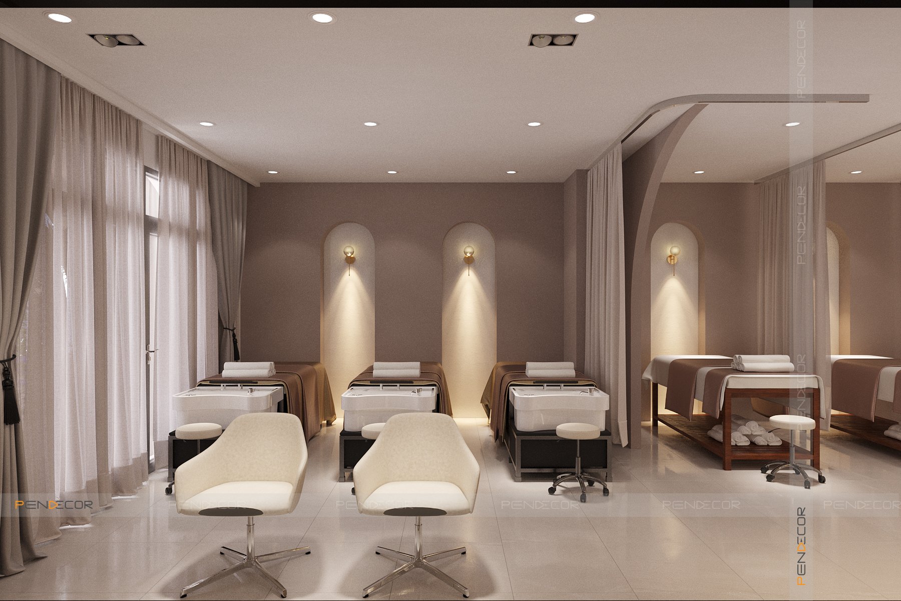 thiết kế spa mini tại nhà