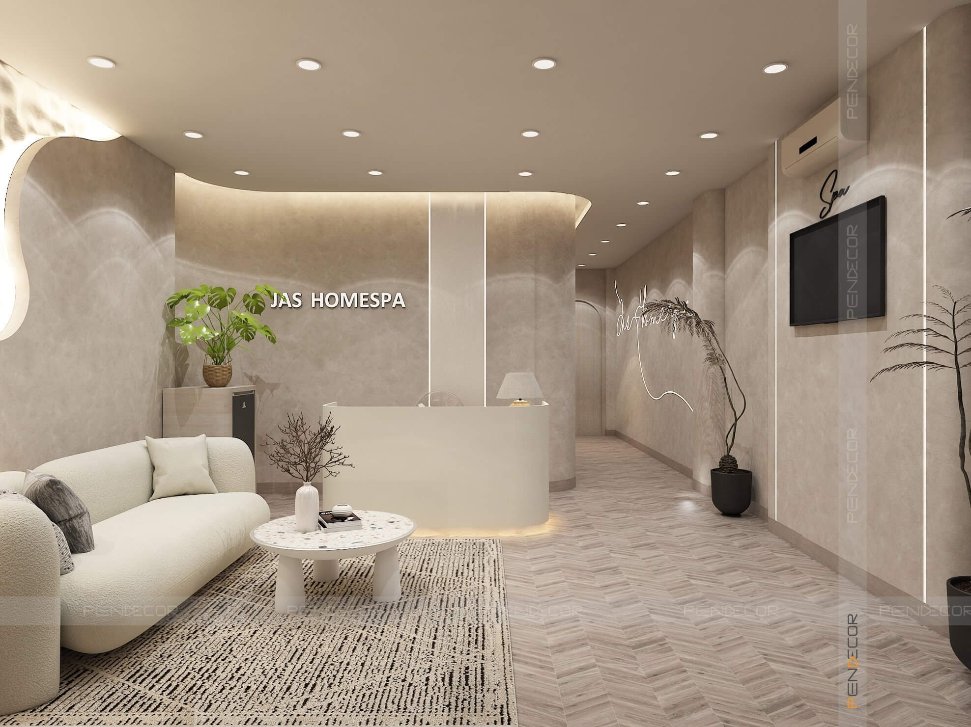thiet ke spa Pendecor
