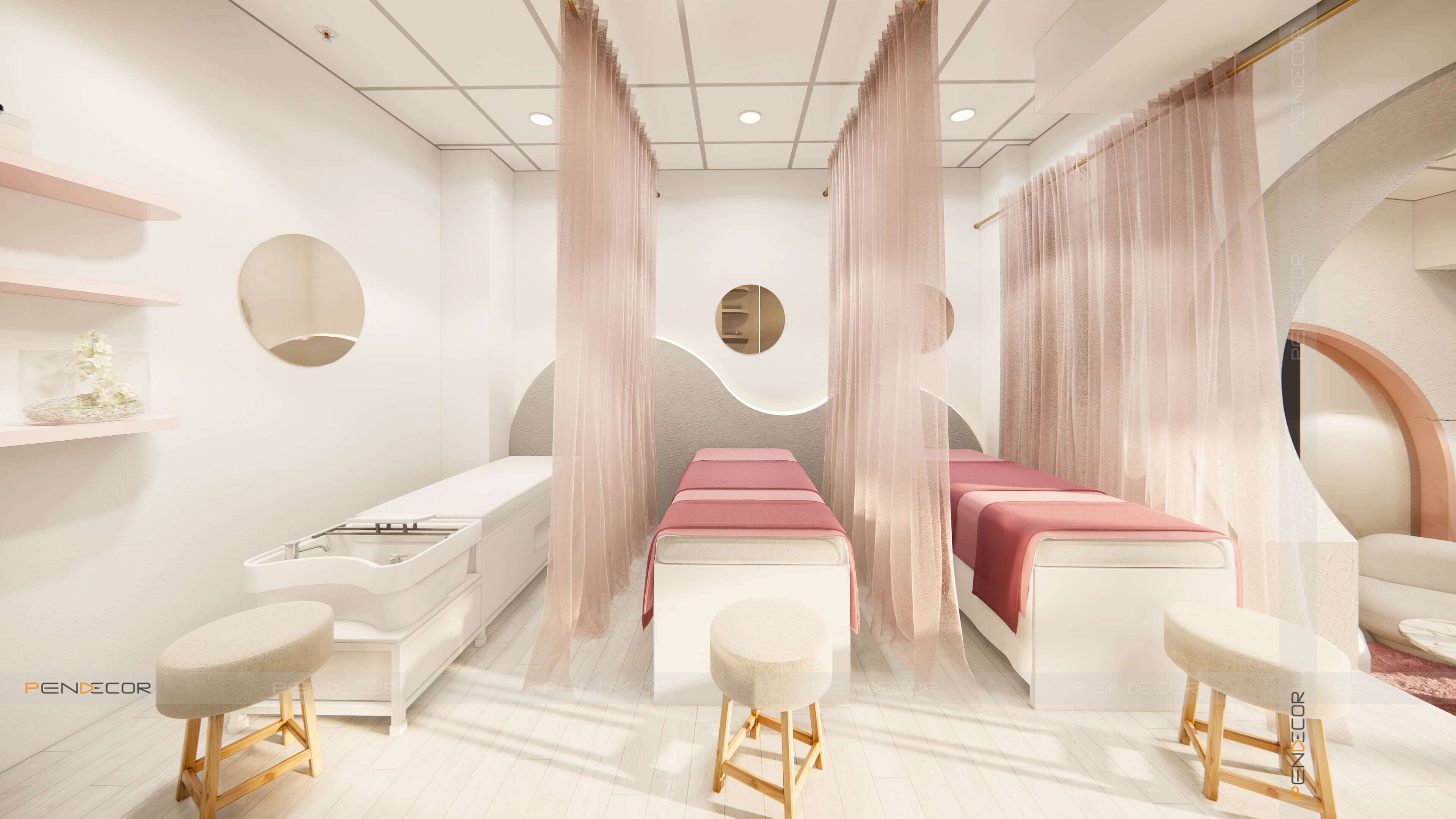 setup spa nhỏ Pendecor