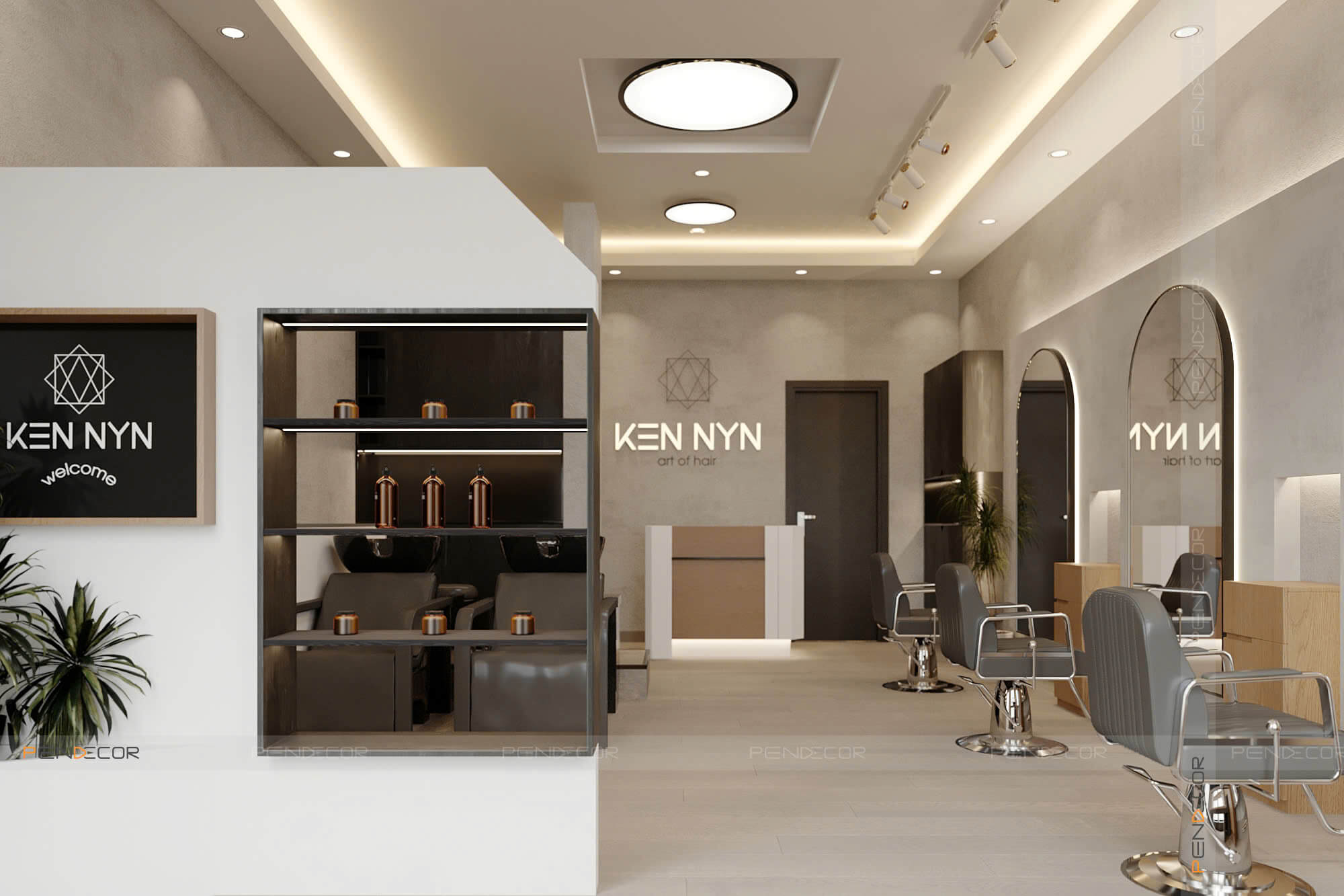 Thiết Kế Salon Tóc Ken Nyn