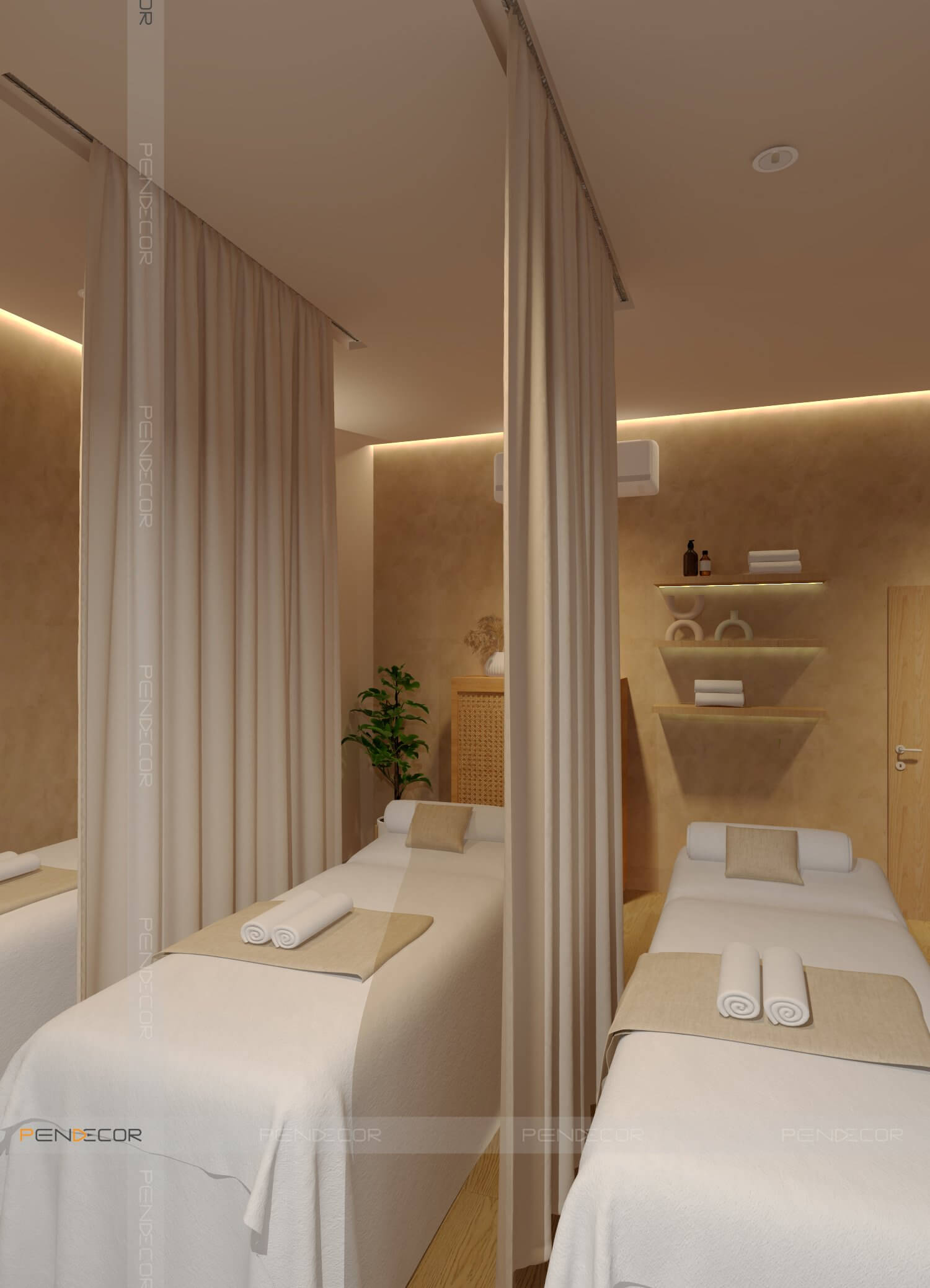 mẫu spa mini tại nhà Pendecor