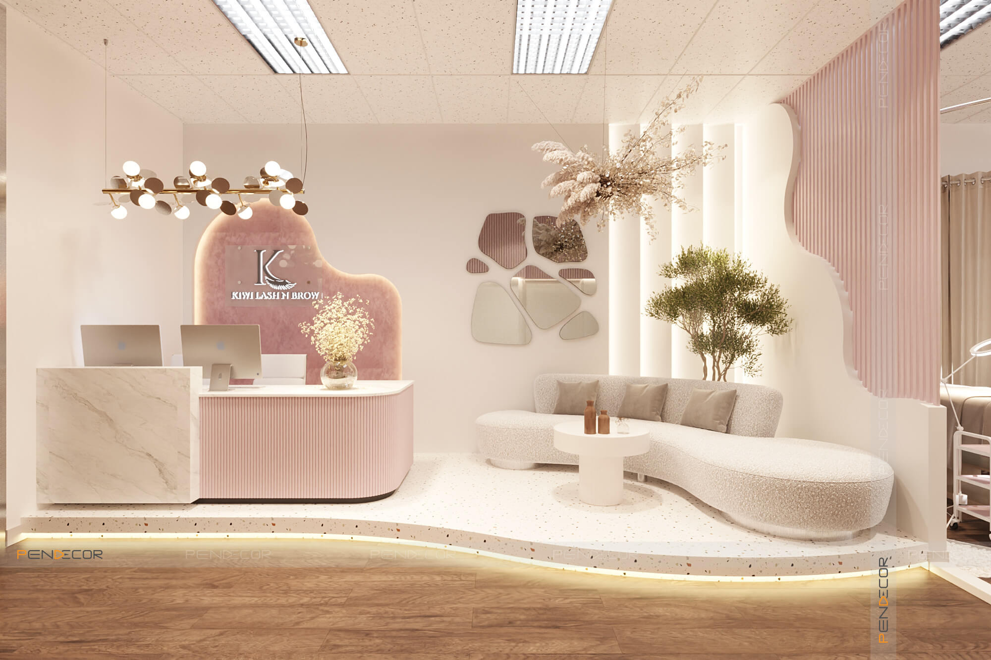 spa mini thiết kế spa nhỏ xinh Pendecor