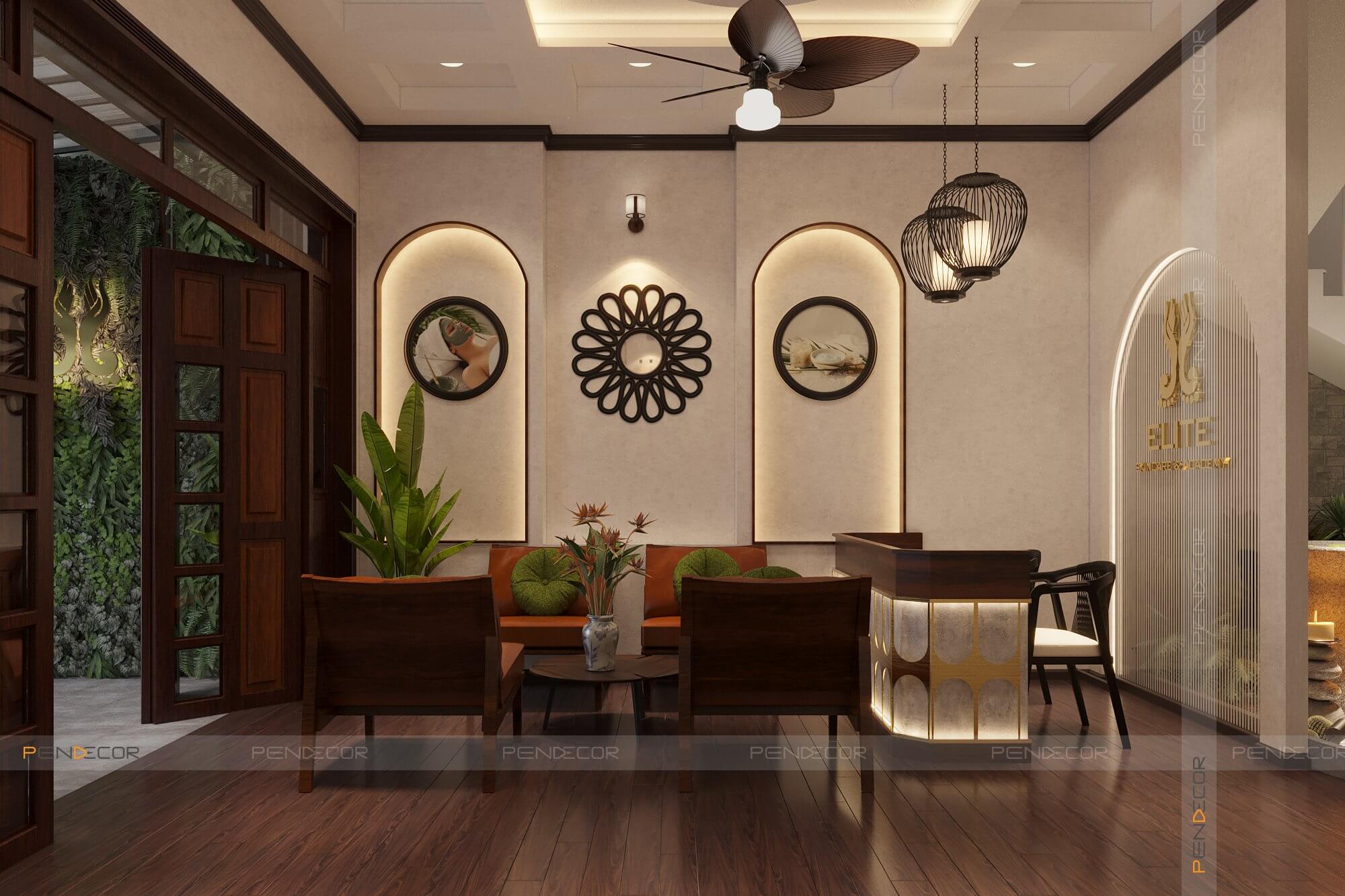 thiết kế nội thất spa