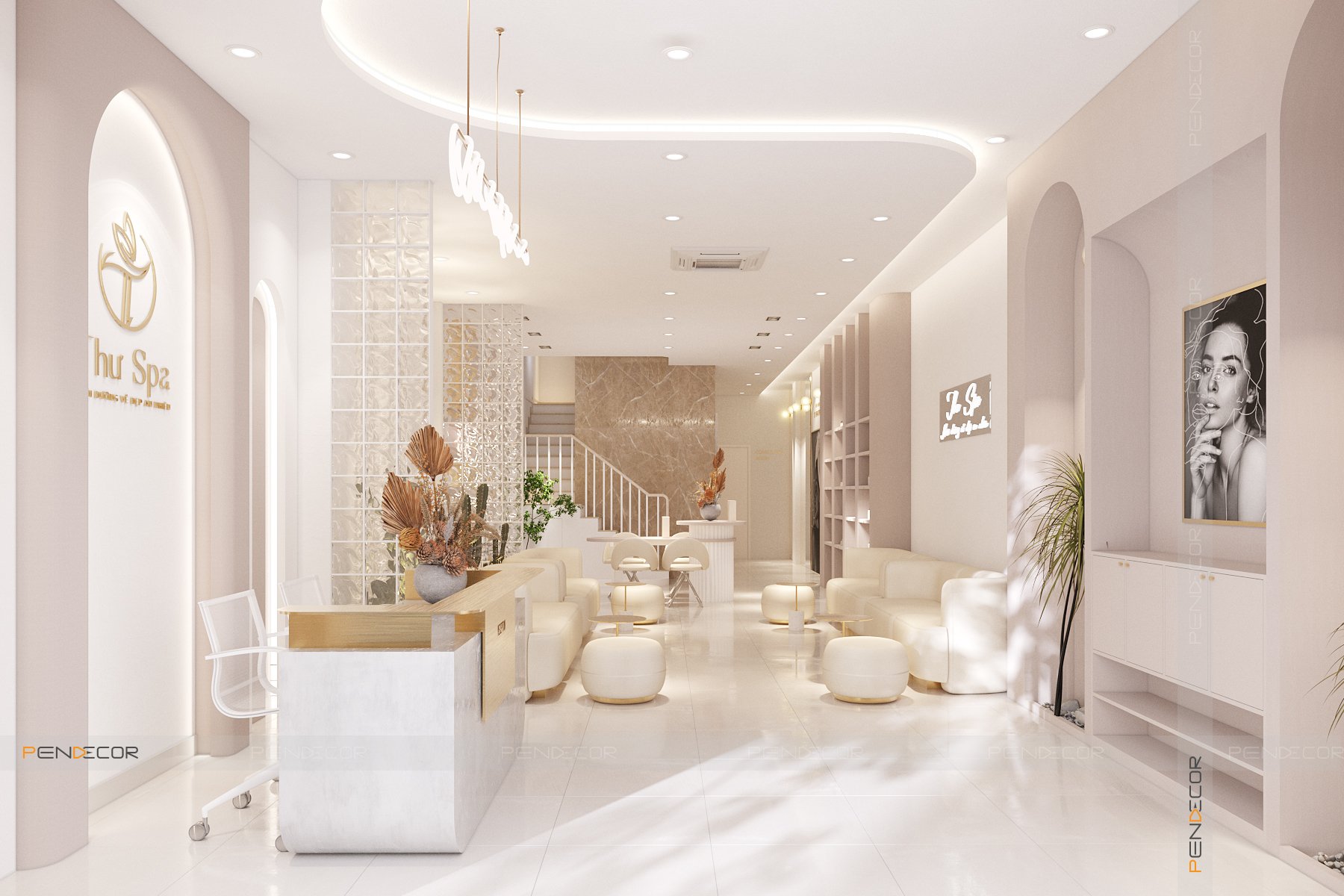 setup spa nhỏ Pendecor